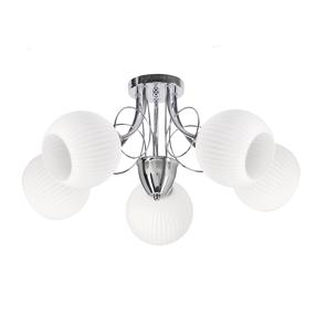 Светильник потолочный Candellux Lighting Tartine 35-52032, E27, 5 x 40 Вт, белый цв. / хромовый цв.