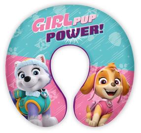 Ceļojumu spilvens Seven Paw Patrol Girls Pup Power, rozā krās./tirkīza krās., 30 cm x 30 cm