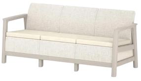 Lauko sofa Keter Scandi 29214642ECO, šviesiai smėlinė, 73 cm x 182 cm x 77.5 cm