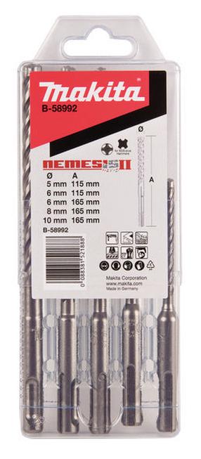 Grąžtas Makita B-58992, betonui/akmeniui, sds plus (te-c), 5 mm x 16.5 cm