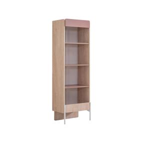 Knygų lentyna Kalune Design Rosetta, ruda sp./rožinė sp., 170 cm x 54 cm x 54 cm
