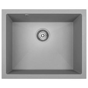 Virtuves izlietne Laveo Ibiza SBI_510U, Grey, granīts, 56 cm x 46 cm x 20 cm, pelēka krās.