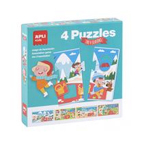Dėlionė APLI kids, įvairių spalvų, 12 vnt.