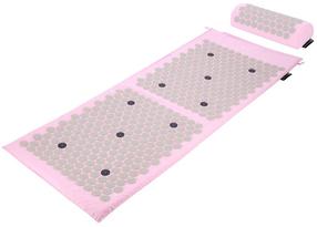 Nõelravi massaaži matt HMS Acupressure Set AKM04, 125 cm, roosa v./hall v.