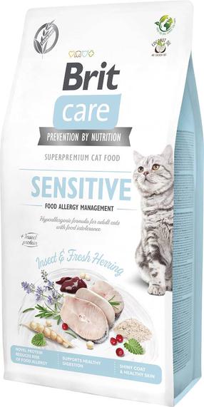 Sausas kačių maistas Brit Care Sensitive Adult, žuvis, 7 kg