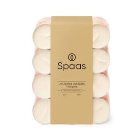 Küünal, teeküünal Spaas, 6 h, 24 tk, roosa kuld v.