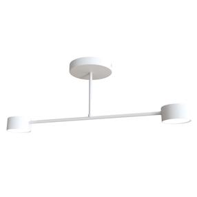 Светильник потолочный Emibig Halo 2 White 1356/2, GX53, 2 x 8 Вт, белый цв. / белый цв., 8 x 8 см