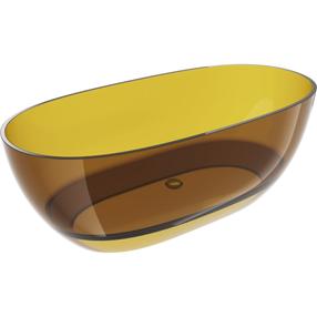 Vanna, brīvi novietots Mexen Pure, 170 cm x 80 cm x 58 cm, ovāla, honey transparent krās.