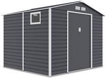 Sodo sandėliukas Montreal, 259 cm x 277 cm x 219 cm, juoda sp.