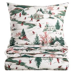 Kalėdinis patalynės užvalkalų komplektas Homla Cortina 759123, įvairių spalvų, 70 x 80 cm, 200 x 220 cm