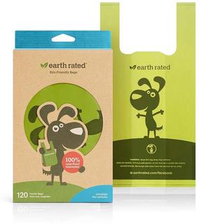  Maišeliai šunų ekskrementams Earth Rated Eco Friendly 522749, 120 vnt. žalia sp.