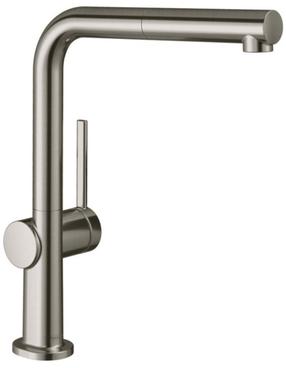 Virtuves jaucējkrāns Hansgrohe Talis M54 ComfortZone 270, nerūsējošā tērauda krās.