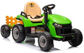Bērnu elektriskais traktors Lean Cars BBH-030, zaļa krās.