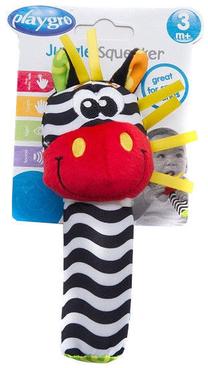 Barškutis Playgro Jungle Squeaker Zebra