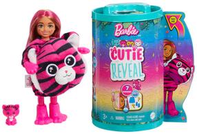 Кукла Mattel Barbie Cutie Reveal Chelsea Tiger HKR15, 12 см, многоцветный