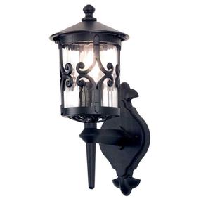 Sieninis lauko šviestuvas Elstead Lighting Hereford 1, 60W, E27, IP23, juoda sp., 15 cm x 42 cm