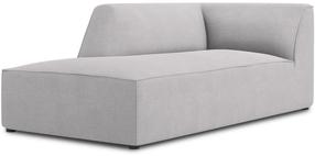 Sofa Micadoni Home Ruby Structured Fabric Chaise Longue, šviesiai pilka sp., kairinė, 181 x 93 cm x 69 cm