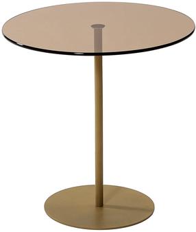 Kavos staliukas Kalune Design Chill-Out, aukso sp./bronzos sp., 50 cm x 50 cm x 50 cm