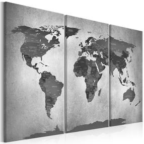 Репродукция Artgeist Map on Concrete, k-c-0088-b-e, 60 см x 40 см