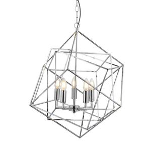 Светильник навесной Searchlight Cube 7865-5CC, E14, 5 x 60 Вт, хромовый цв. / хромовый цв.