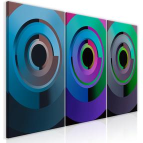 Reprodukcija Artgeist Gradient Circles KR33, 120 cm x 60 cm