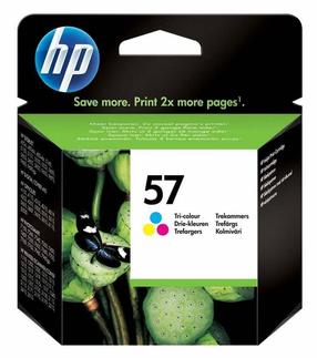 Tinte HP Ink No.57 C6657AE, zilganzaļa (cyan) krās./rozā "magenta" krās., 17 ml