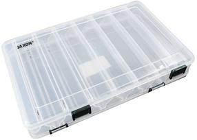Makšķerēšanas kaste Jaxon Double Side Box 6401041, 28 cm, caurspīdīga krās.