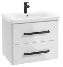 Vannitoakapp valamuga Deftrans Frenesia D65 + Soft 65, valge v., 45 cm x 62 cm x 50 cm