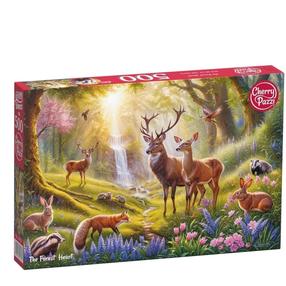 Dėlionė CherryPazzi The Forest Heart, 34.5 cm x 50 cm, 500 vnt., įvairių spalvų