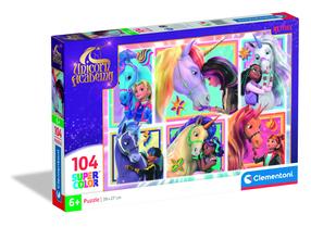 Pusle Clementoni Super Color Unicorn Academy 25094, 38 cm x 27 cm, 104 tk