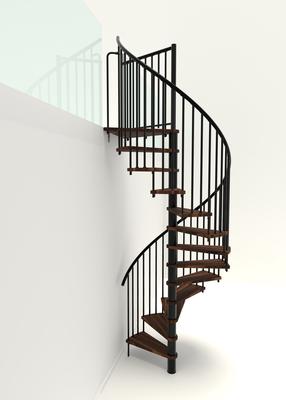 Sraigtiniai laiptai Minka Spiral Smart, 140 cm x 305.5 cm