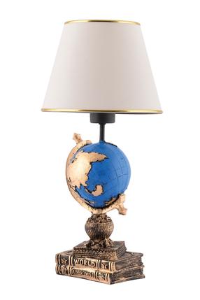 Stalinis šviestuvas Opviq World, E27, 60W, dramblio kaulo sp./mėlyna sp.