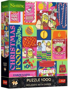 Пазл Trefl Christmas with Shrek, 68 см x 48 см, 1000 шт.