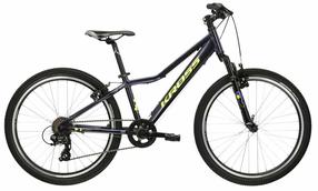Vaikiškas dviratis, vaikų Kross Hexagon JR 1.0 KRHEJ124X12U006975, mėlyna sp., 24"
