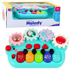 Žaislinis pianinas Lean Toys Fascinating Melody Hedgehog, 5.4 cm, mėlyna sp.