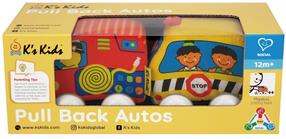 Autode komplektid K's Kids Pull Back, punane v./kollane v.