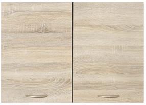 Viršutinė virtuvinė spintelė Junona, sonoma ąžuolo sp./wenge sp., 30.5 cm x 80 cm x 57.3 cm
