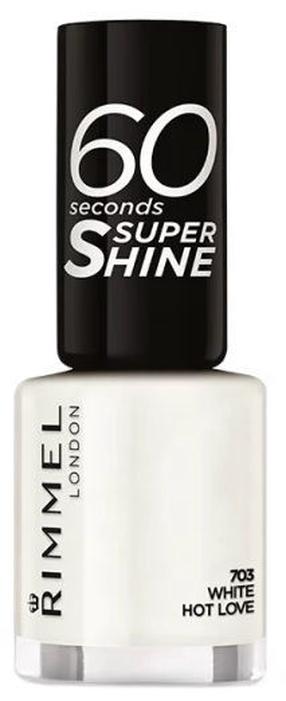 Nagų lakas Rimmel London, white hot love sp., 8 ml