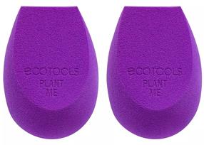 Косметическая губка Ecotools BioBlender Biodegradable, 2 шт., фиолетовый цв.