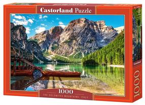 Puzle Castorland The Dolomites Mountains, Italy 1000 el. 103980, 68 cm x 47 cm, 1000 gab., daudzkrāsaina