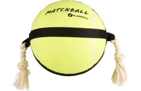Mänguasi koerale, pall Flamingo Matchball Tennis 515408, 50 cm, Ø 22 cm, kollane v., 22 cm