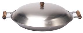 Keptuvė su dangčiu GrillSymbol Cataplana, plienas, 45 cm, sidabro sp.