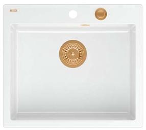 Köögivalamu Quadron Morgan 110, graniit, 57 cm x 50 cm x 22 cm, valge v./vask v.