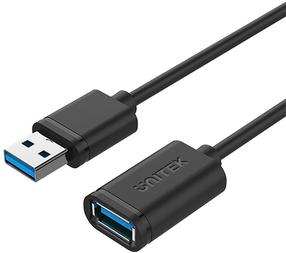 Провод Unitek USB Male To USB Female USB, USB female, 1.5 м, черный цв.