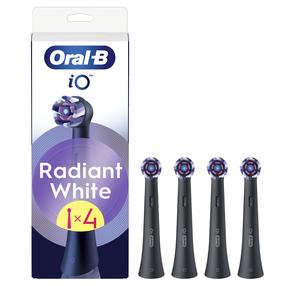 Elektriskās zobu birstes galviņa Oral-B iO Whitening WB-4, melna krās., 4 gab.