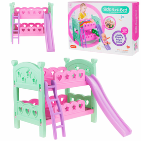 Кукольная кровать Slide Bunk Bed, зеленый цв./розовый цв.
