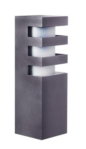 Pastatomas lauko šviestuvas Su-Ma Rado 3DG, 18W, E27, IP54, pilka sp., 8 cm x 25 cm