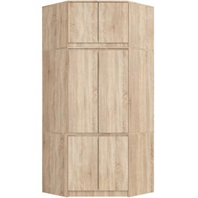 Spinta Akord Furniture Factory S100, sonoma ąžuolo sp., 100 cm x 50 cm x 235 cm