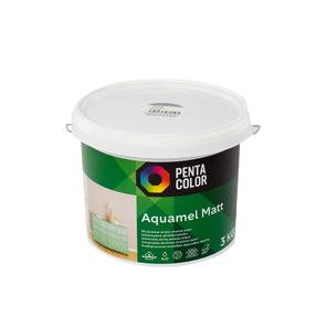 Emaliniai dažai, universalūs Pentacolor Aquamel, matinis, 3 kg, pilka sp.