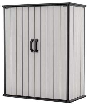 Dārza šķūnis Keter Premier Tall, 140 cm x 73.6 cm x 170.4 cm, 1400 l, pelēka krās.